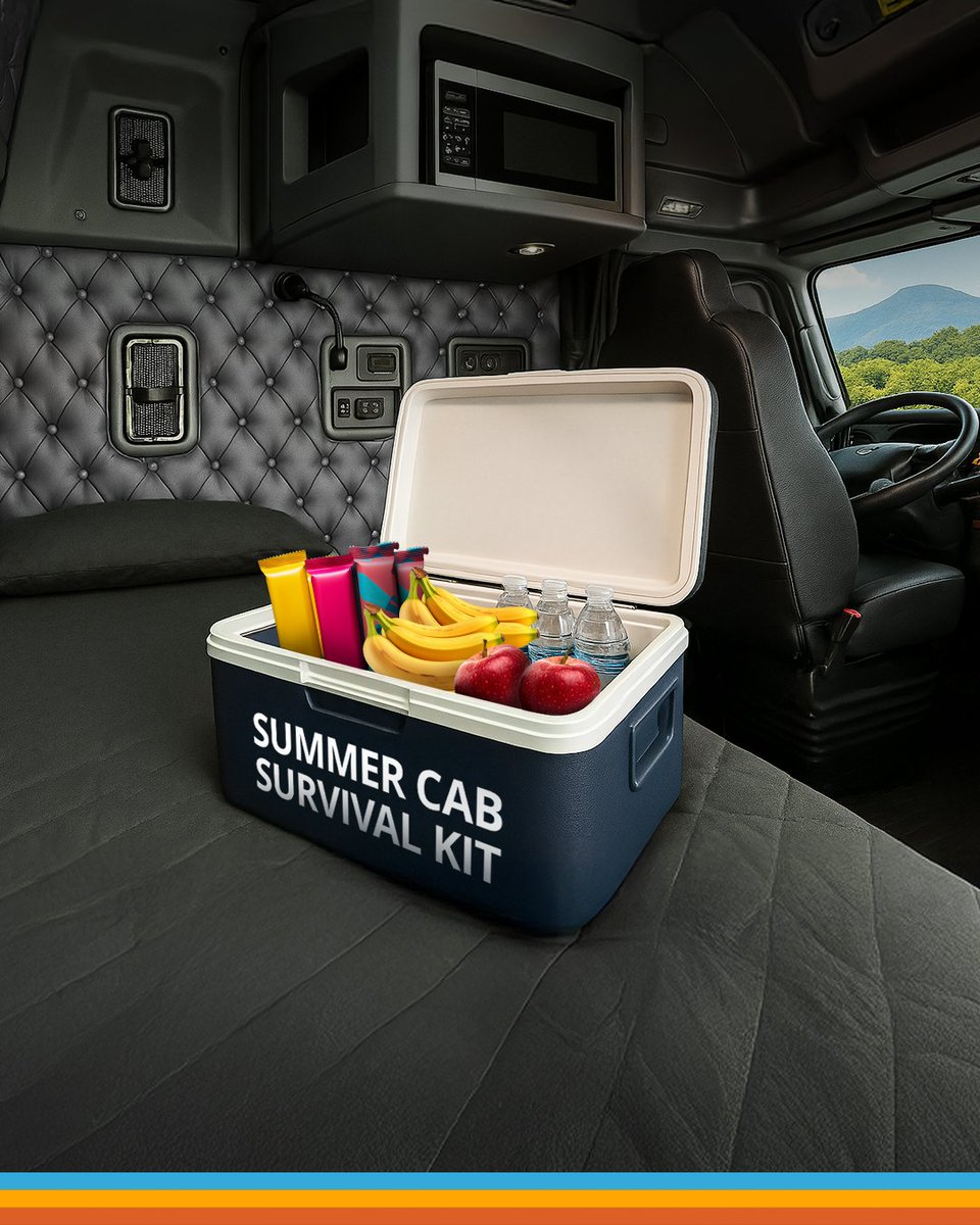 Keep your cooler stocked! 💧 

What’s in yours?

 #TruckerHealth