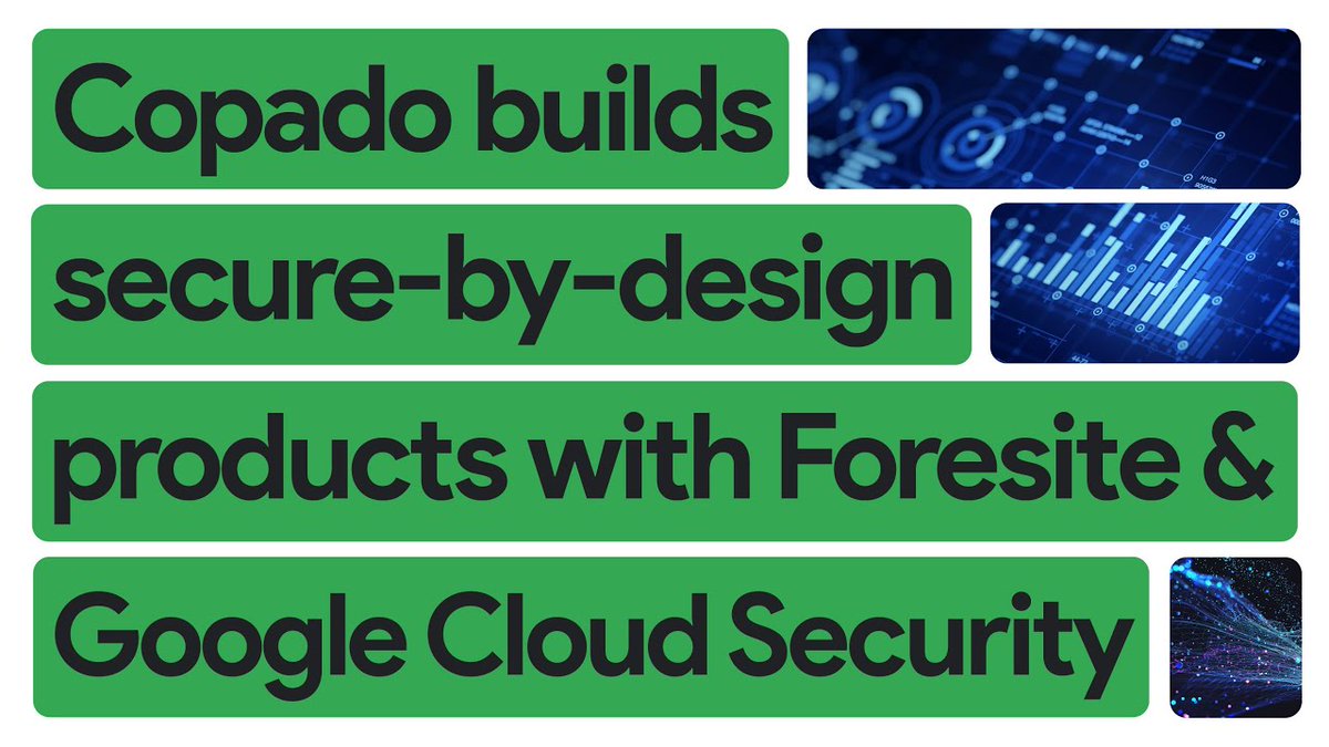GoogleCloudSec's tweet image. How did @CopadoSolutions tackle a huge security landscape with a small team? See how @Foresite_Cyber, a Google Cloud Security expert, helped them build an always-on SOC using Google Security Operations! 

🎥 Watch here: youtube.com/watch?v=H3pOGA…