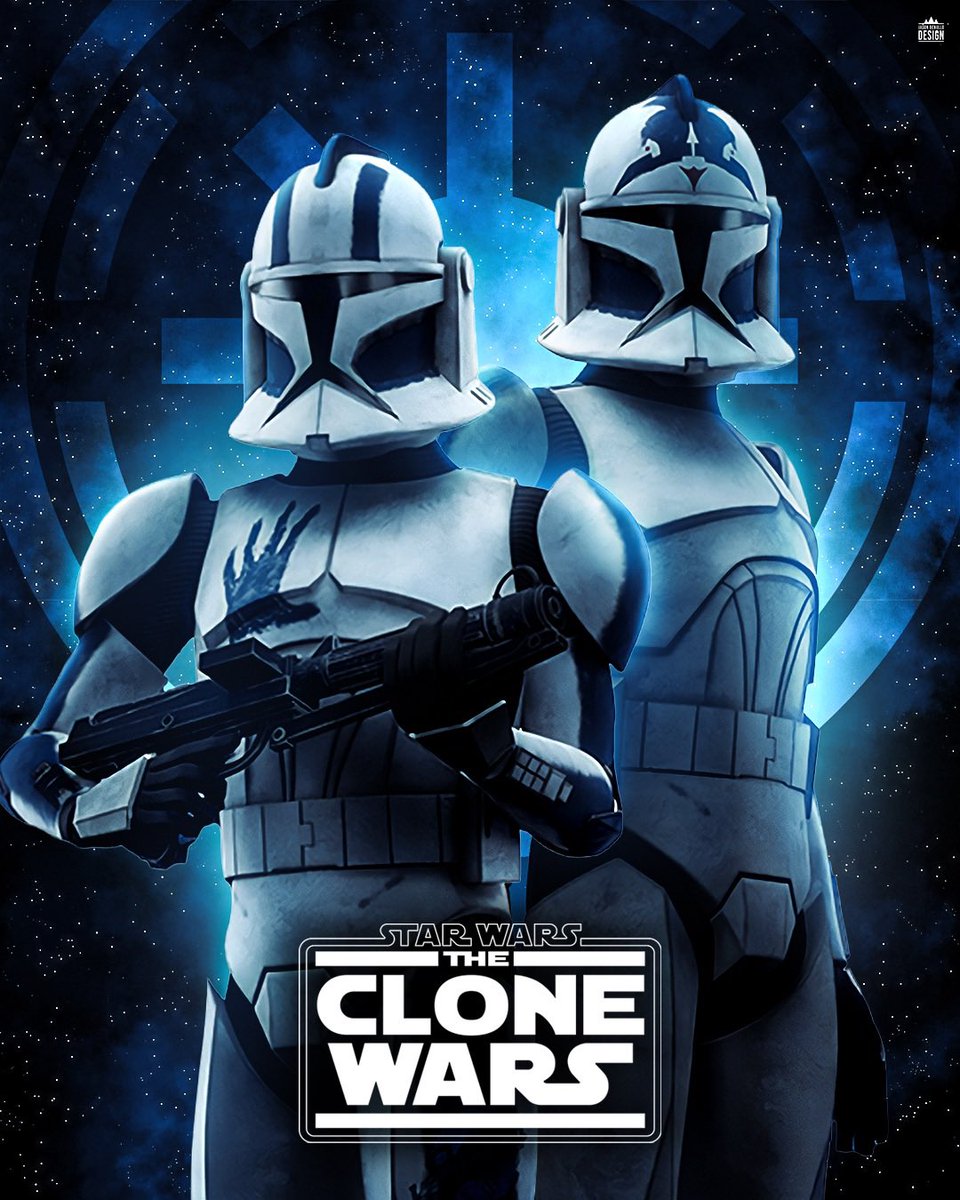 jbdesign512's tweet image. ECHO AND FIVES - PHASE 1 - THE CLONE WARS
“We’re not numbers, we’re men. You have to learn to make your own decisions.”
One of the best duos in The Clone Wars! Hope you like this poster! Which Clone duo should I design a poster for next? 👀
Collab with Aidan Halteman