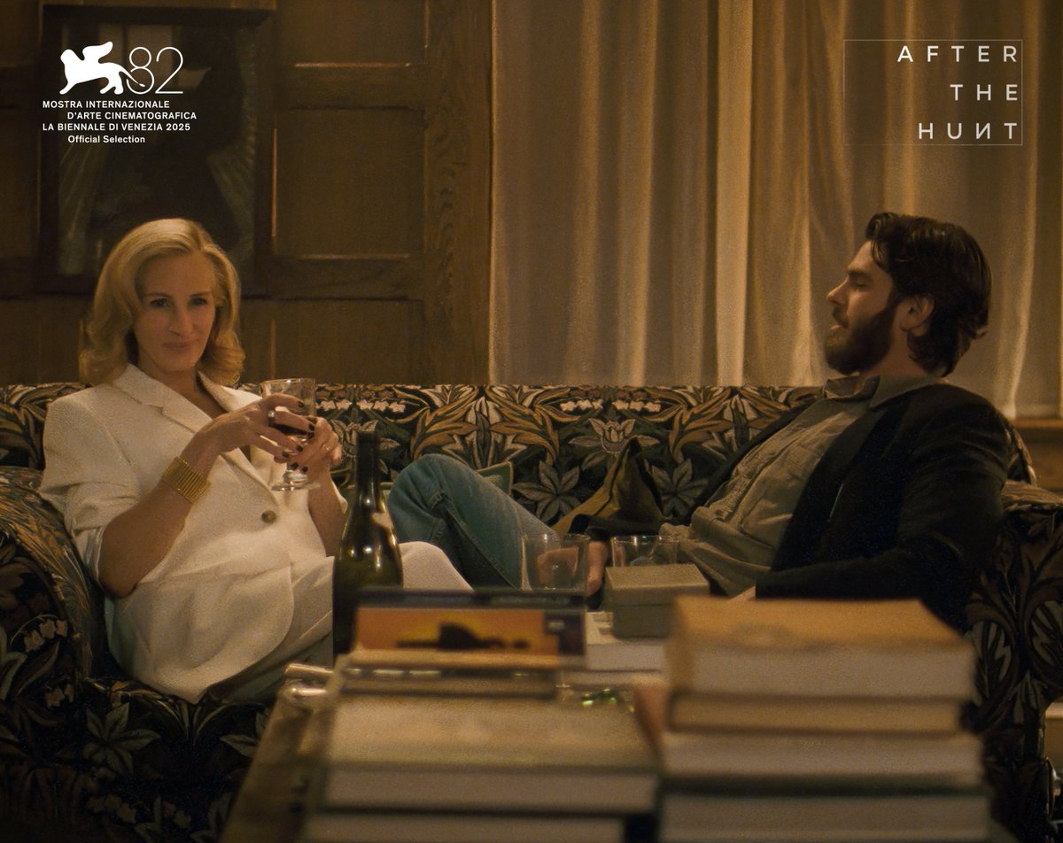 AmazonMGMStudio's tweet image. After The Hunt, from director Luca Guadagnino, will premiere at the 82nd Venice International Film Festival. Only in theaters this October. #BiennaleCinema2025 #Venezia82 #AfterTheHuntMovie