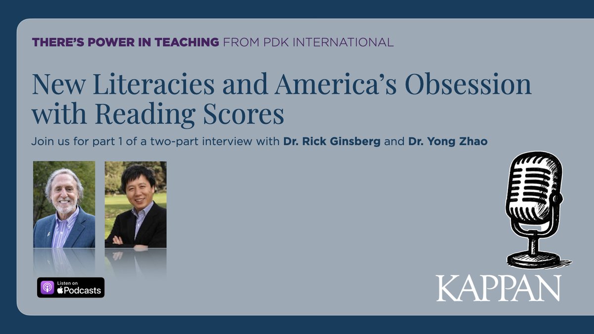 pdkintl's tweet image. The availability of AI is changing how some think about the kinds of literacies we should be focusing upon in American schools. Join us on the podcast for an exploration of this with Drs. Ginsberg and Zhao! bit.ly/4lEkdJj #podcast