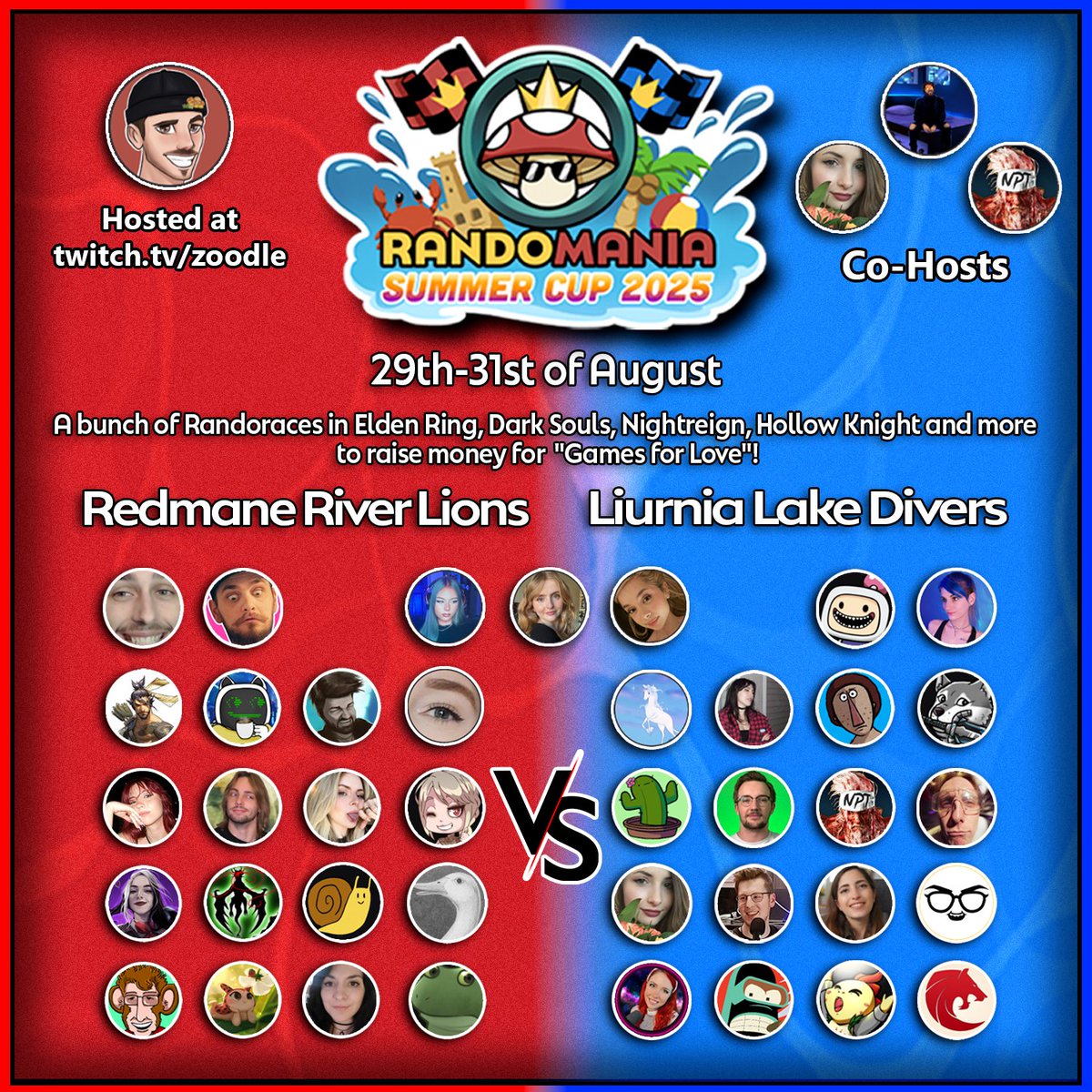 Zoodle (@kazoodl3) on Twitter photo RANDOMANIA SUMMER CUP 2025 THIS AUGUST!!!
The event is finalized! Click on the link below to check out the teams and race schedule!
All Money raised for <a href="/GamesForLoveorg/">Games For Love</a>
Here to the Schedule -> docs.google.com/spreadsheets/d… RANDOMANIA SUMMER CUP 2025 THIS AUGUST!!!
The event is finalized! Click on the link below to check out the teams and race schedule!
All Money raised for <a href="/GamesForLoveorg/">Games For Love</a>
Here to the Schedule -> docs.google.com/spreadsheets/d…