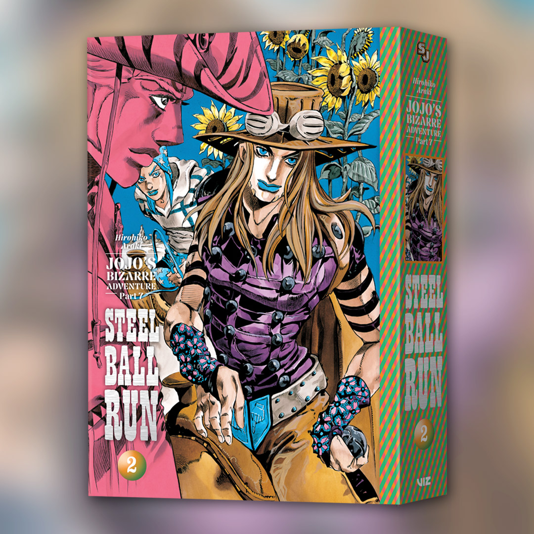 VIZMedia's tweet image. New from Shonen Jump! JoJo’s Bizarre Adventure: Part 7--Steel Ball Run, Vol. 2 is now available in print and digital!
Read a free preview: buff.ly/meXM5yx