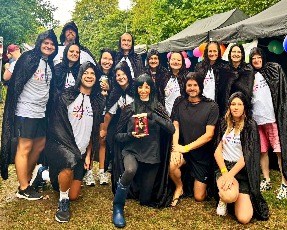 GivingtoGeorges's tweet image. This Sunday, the paediatricians from St George's Hospital hit the water, competing in the annual Kingston Dragon Boat Race. Embracing their costumes as Team George's Traitors - complete with a guest appearance by Claudia Winkleman, reaching the finals once again! 🐉🚣#TeamGeorges