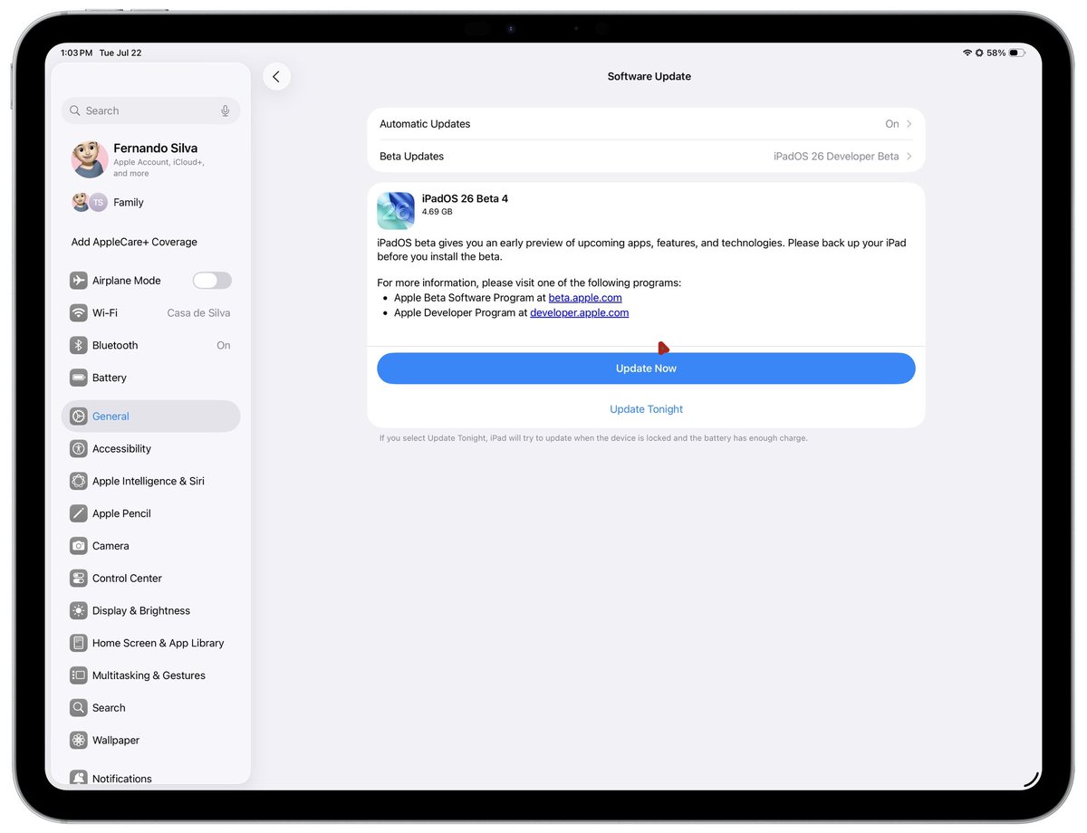 iOS and iPadOS 26 beta 4 are here!

Let’s see what we get!