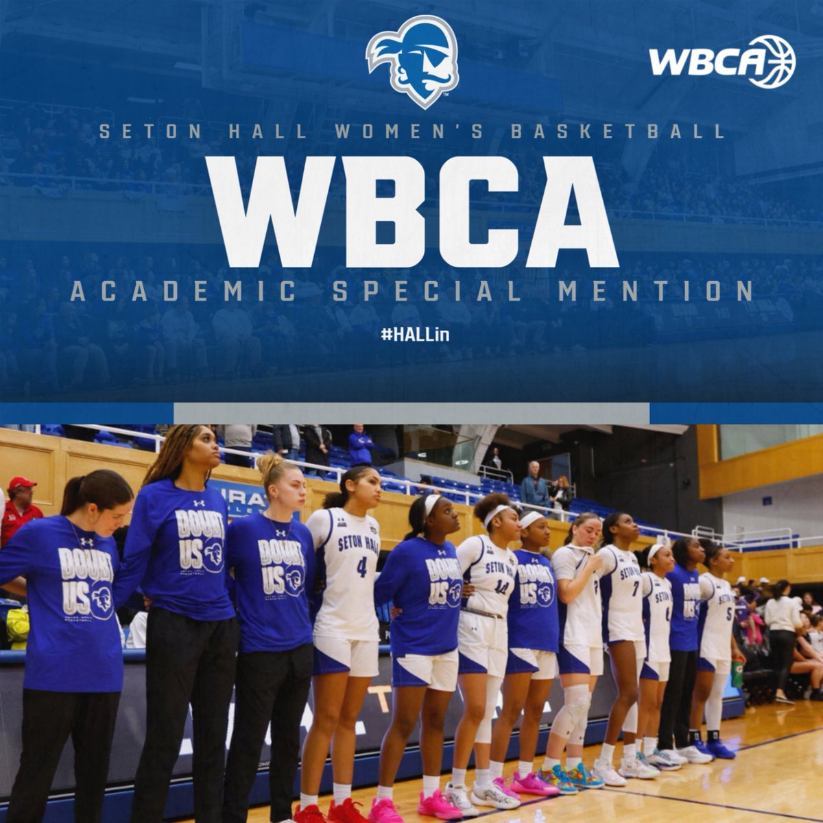 Seton Hall Women’s Basketball (@shuwbb) on Twitter photo Congratulations on our ladies earning a 2025 WBCA Academic Special Mention!!
#HALLin 🏀🏴☠️📚 Congratulations on our ladies earning a 2025 WBCA Academic Special Mention!!
#HALLin 🏀🏴☠️📚