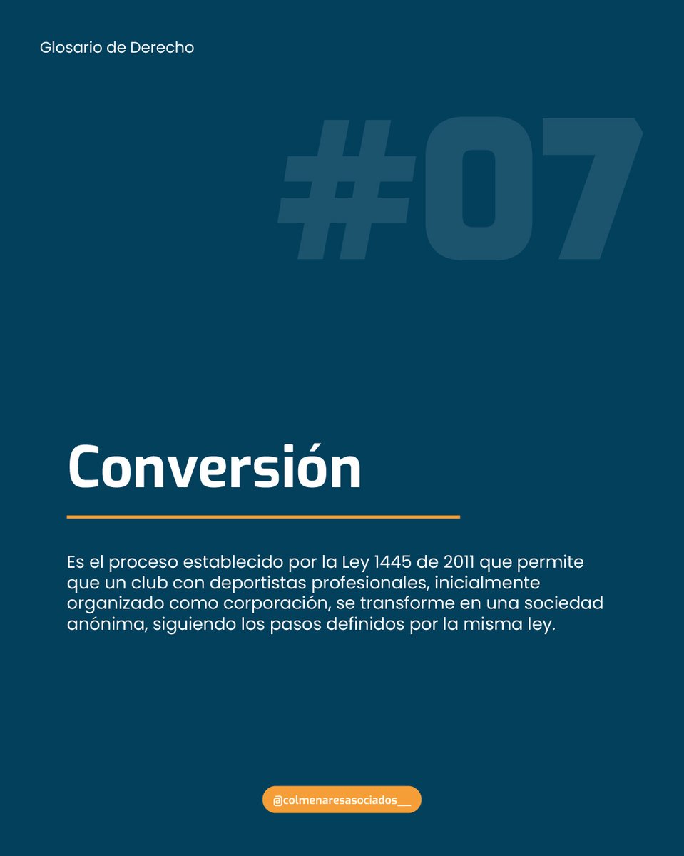 ColmenaresAsoci's tweet photo. ⚖️ ¿Sabías que un club deportivo profesional puede convertirse en sociedad anónima? Este cambio legal transforma su estructura y operación.

🔎 Aprende más sobre este proceso y cómo funciona el deporte desde adentro.

#GlosarioLegal #ColmenaresYAsociados #DerechoDeportivo https://t.co/3krmLoiDhL