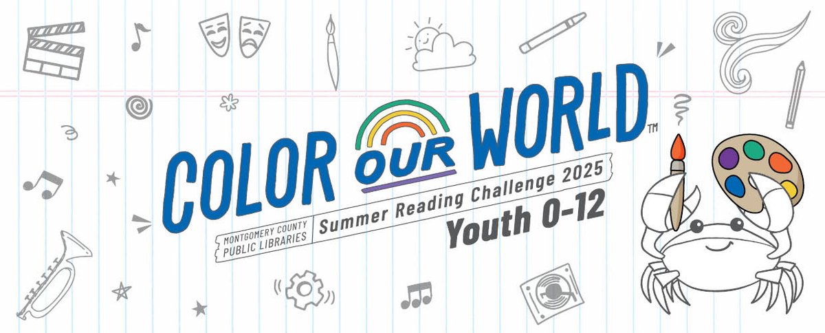 MontgomeryCoMD's tweet image. 🎉 Read. Log. Win. 🎨🎧🎮
Join #TeenSummerReading at MCPL for epic prizes!
📖 Free book for signing up
⚾️ 8 activities = 2 FREE Nationals tix
📚 Finish all 16 = bookstore voucher
🎁 Raffle prizes: Gaming laptop, earbuds, mini fridge +
📅 June 14–Aug 31
mcpl.link/teen-summer-re…