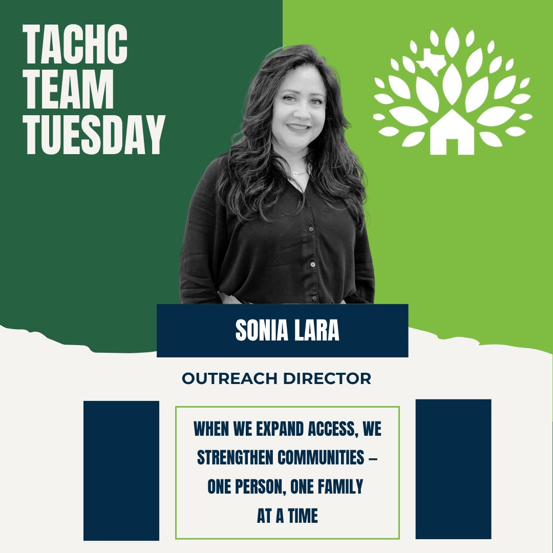 TexasCHCs's tweet image. 🌟 TACHC Team Tuesday 🌟
Meet Sonia Lara, our Outreach Director at TACHC! Sonia works to strengthen outreach and enrollment efforts across Texas community health centers. Thank you for the work you do to support patient health care access in our communities!