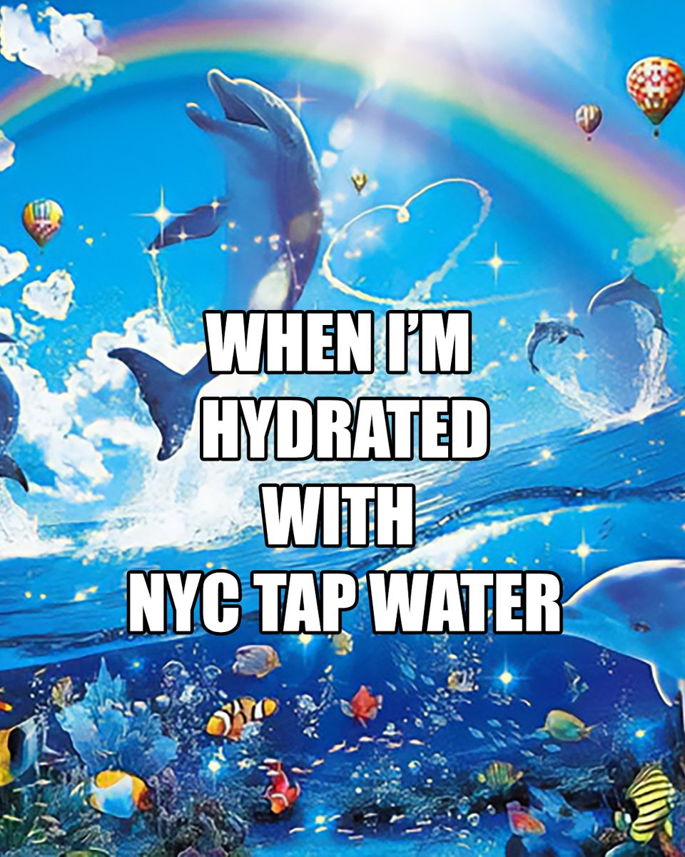 Stay hydrated NYC 💦