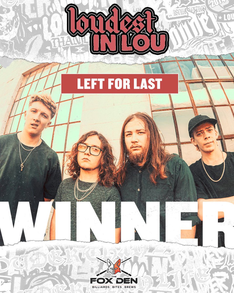 LTLFest's tweet image. From The Fox Den to the big stage — Left For Last took the crown at Loudest in Lou and are headed to Louder Than Life!
See what the noise was about this September in Louisville.