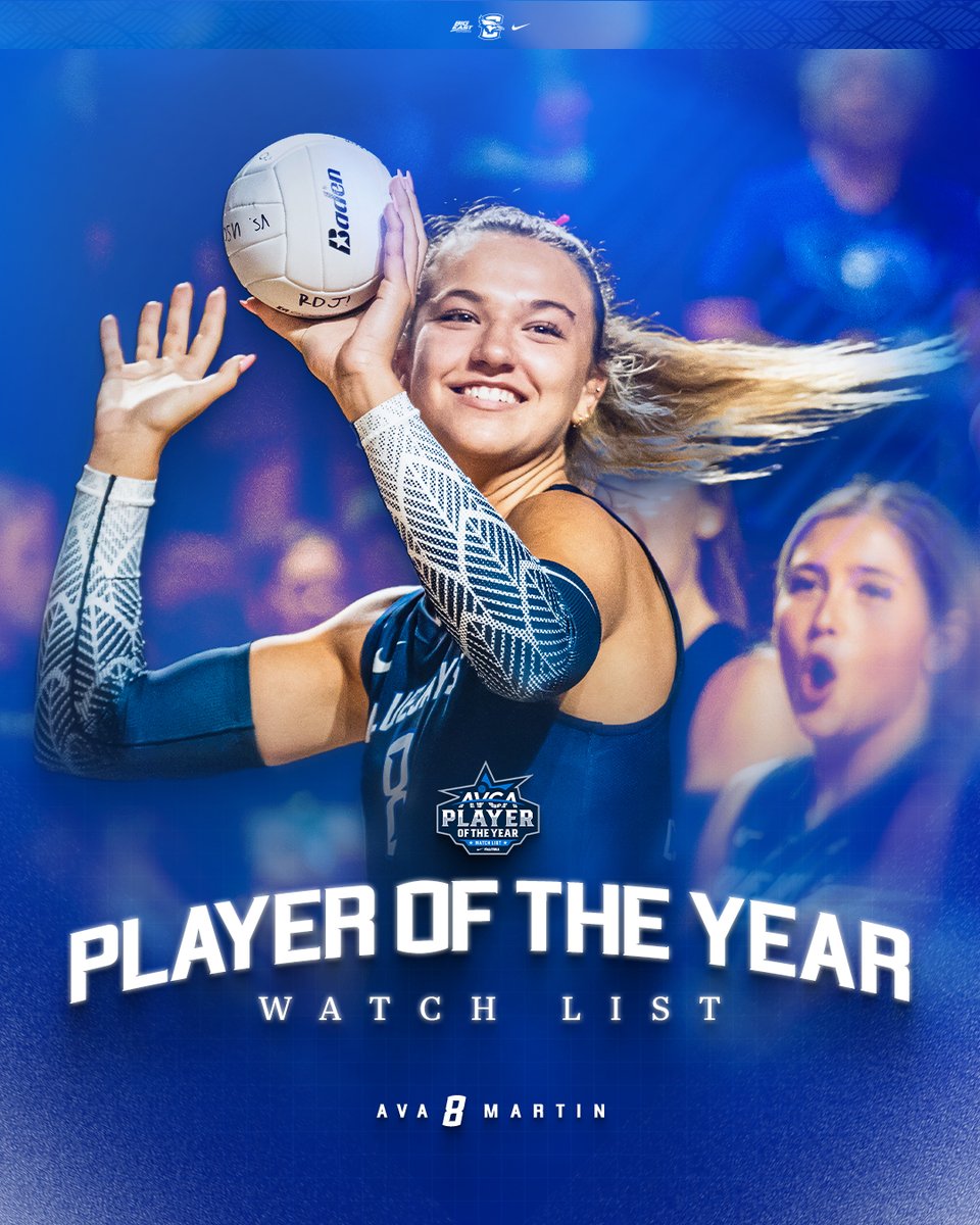 CreightonVB's tweet image. Ava Martin is on the @AVCAVolleyball National Player of the Year Watch List!
📰 gocreighton.com/news/2025/7/22…
#GoJays x @avajomartin