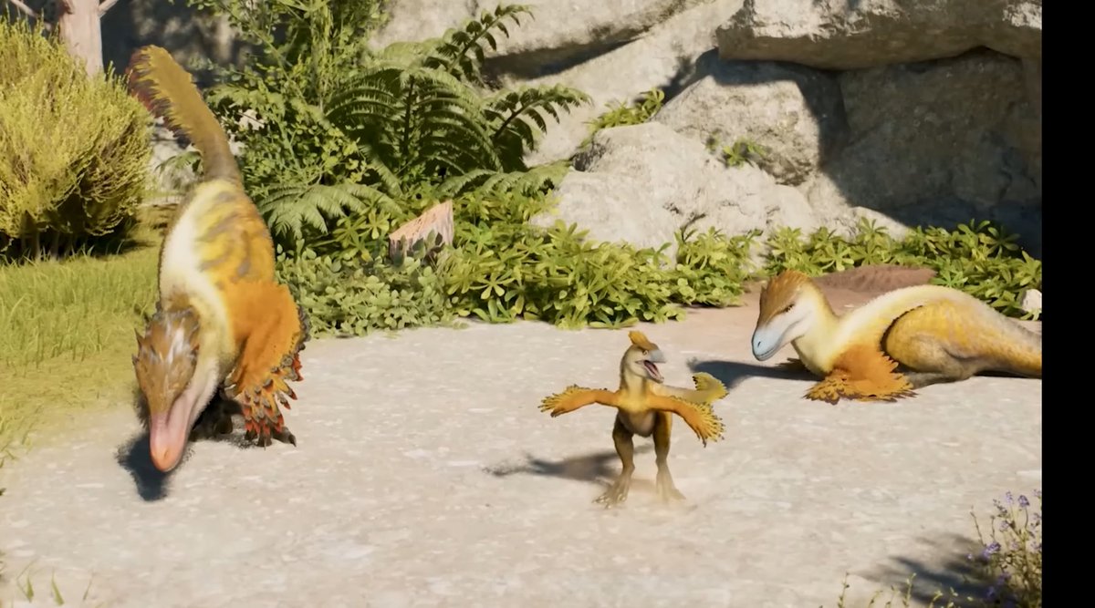 JurassicAddict's tweet image. AHHHHHHH!!! Utahraptor looks good in Jurassic World Evolution 3 BUT THE BABIES ALSO LOOK GOOD AND ADORABLE!!!!!!! THEY SO CUTE!!!!
