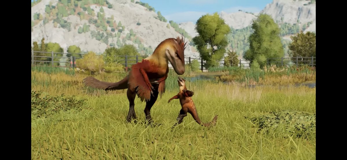 JurassicAddict's tweet image. AHHHHHHH!!! Utahraptor looks good in Jurassic World Evolution 3 BUT THE BABIES ALSO LOOK GOOD AND ADORABLE!!!!!!! THEY SO CUTE!!!!