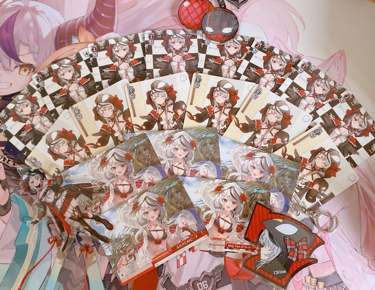 reinisub's tweet image. Everybody’s asleep, quick, post the Sakamata Weiss Schwarz aesthetic picture even though everyone moved on to hololive’s OCG