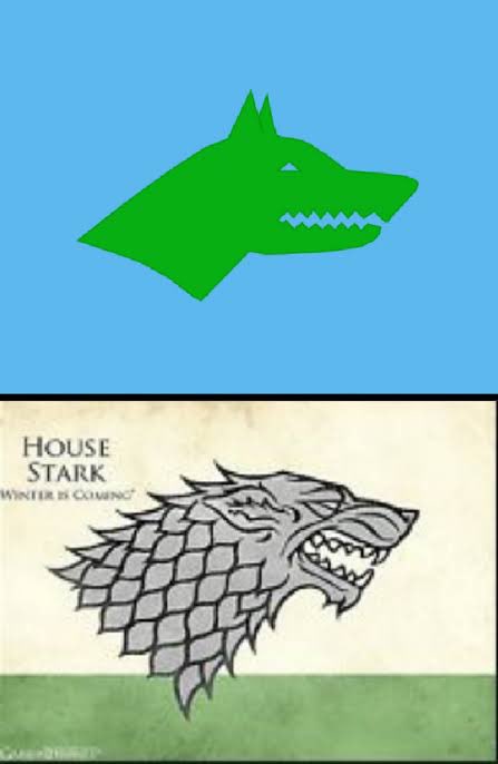 Sadece hikaye değil, bayrak da aynı. GÖKTÜRK = STARK