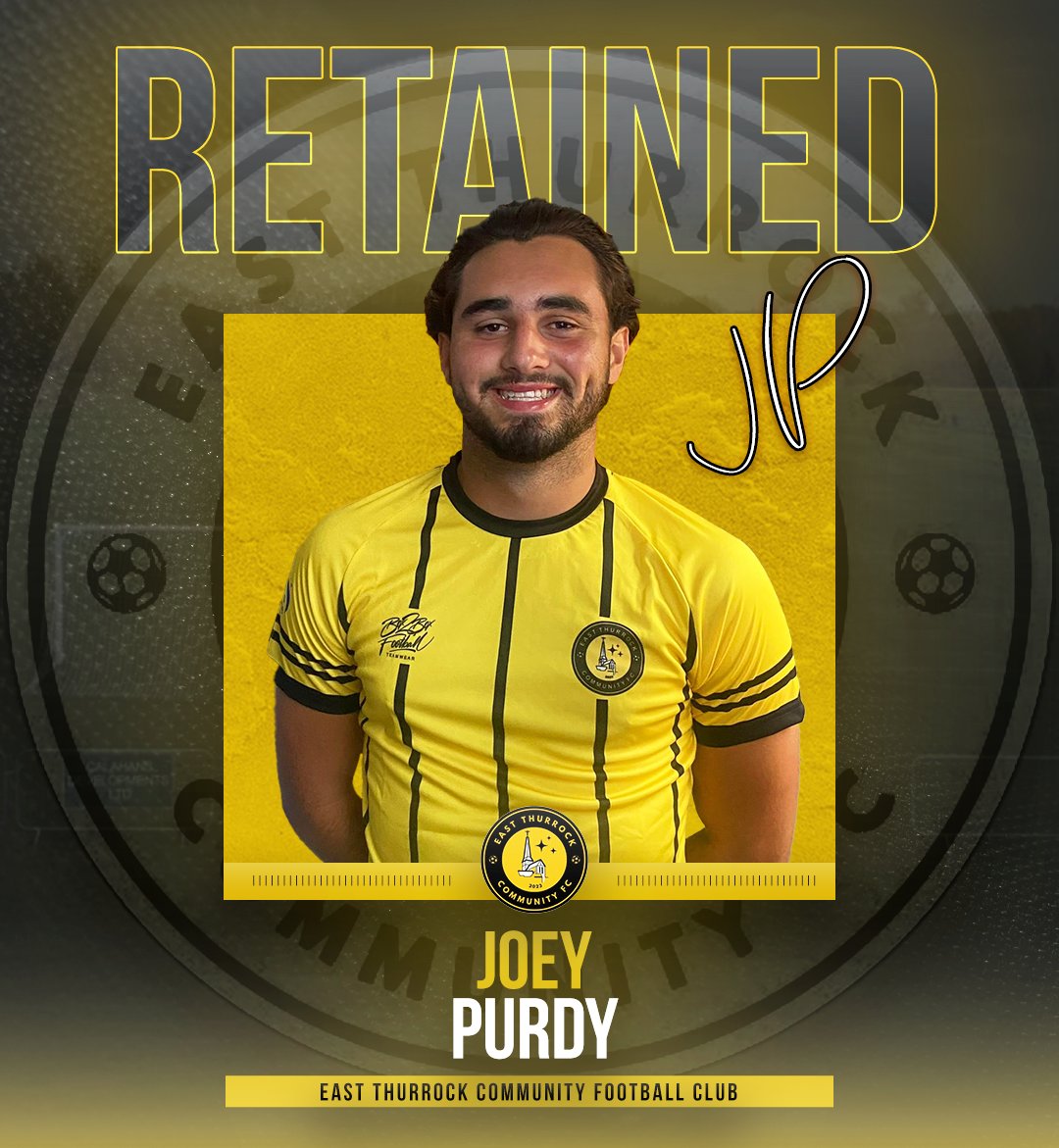 EastThurrockCFC's tweet image. We are pleased to announce that Joey Purdy will be an East Thurrock player going into next season!
A special season incoming! @JoeyPurdy6 🖤💛