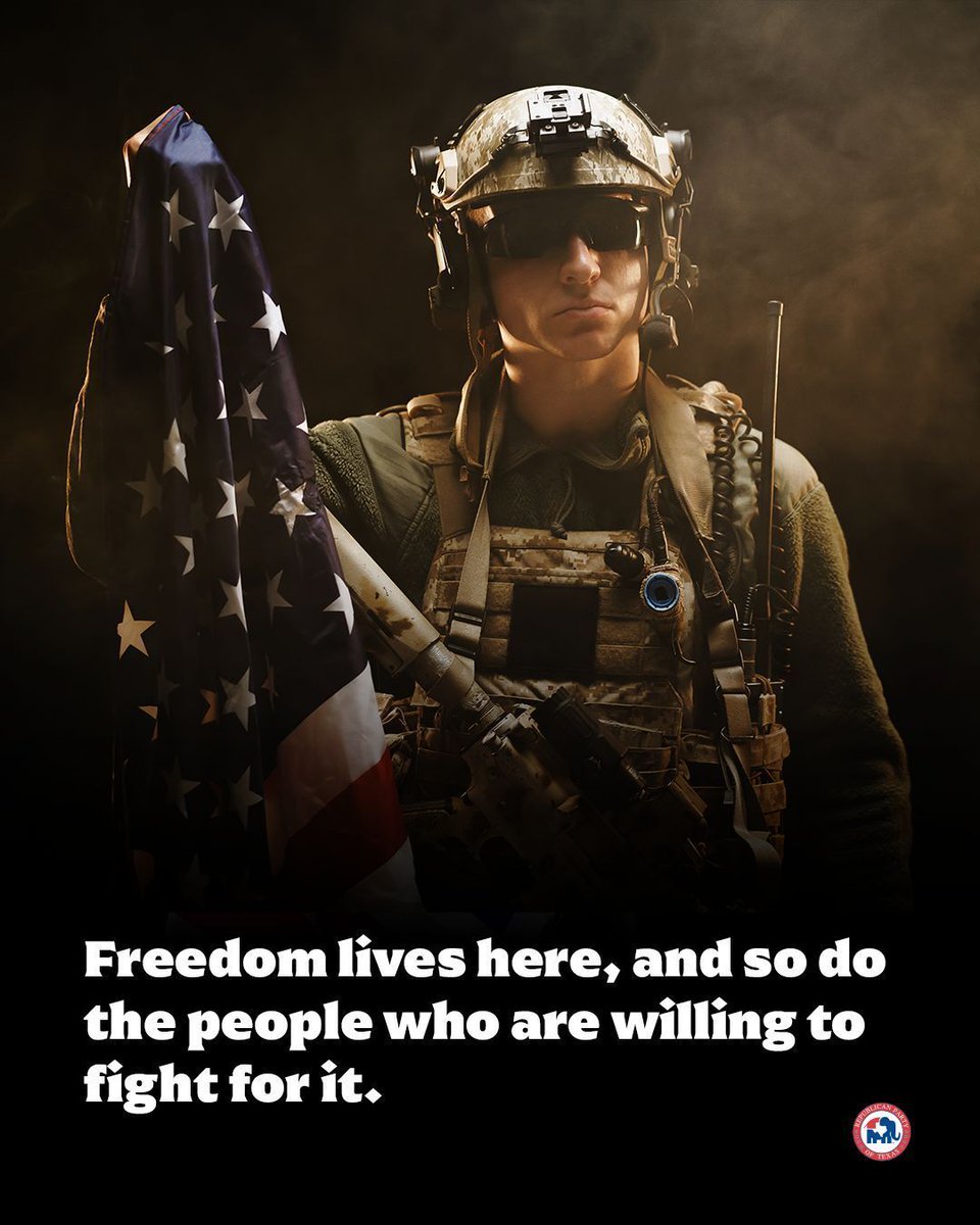 TexasGOP's tweet image. Freedom lives here, and so do the people who are willing to fight for it.