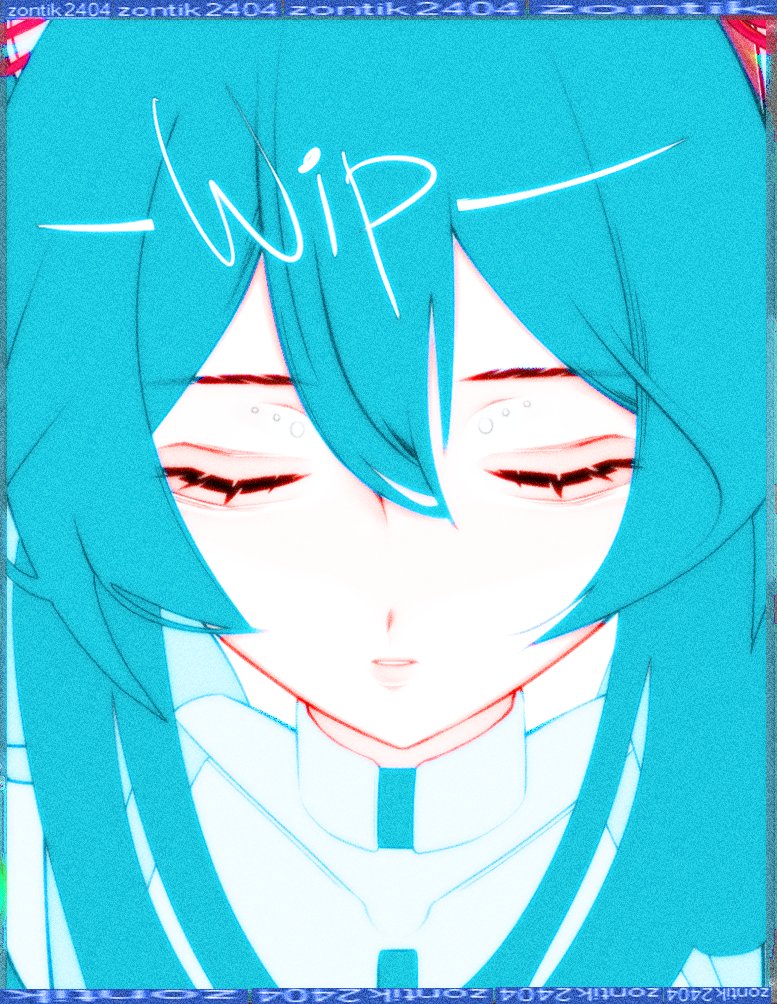 zontik2404's tweet image. #初音ミク WIP