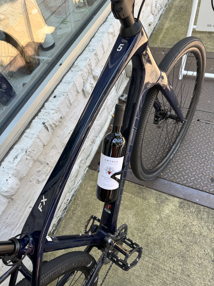 nntaleb's tweet image. This cyclist friend of mine has discovered that there is such a thing as a bicycle wine bottle holder. This one is made specifically for Krasnodar wines. He asked me to thank the friend who gave these outstanding bottles to him.