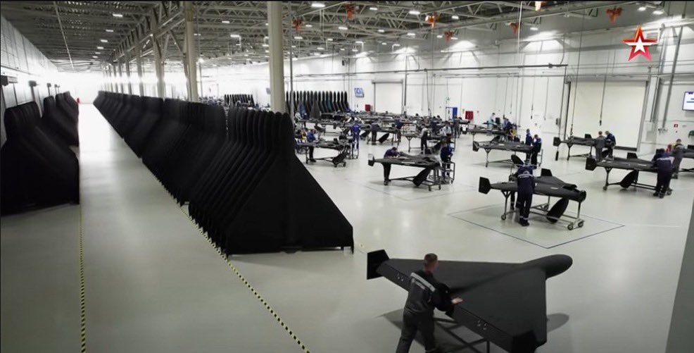 DAVIDHALBRIGHT1's tweet image. A key detail in the new Zvezda video is that Alabuga now claims to be producing nine-times more drones than it planned “at one time,” which can reasonably be interpreted as the first years of its franchise agreement with Iran to build Shahed 136 drones. During its contract with…