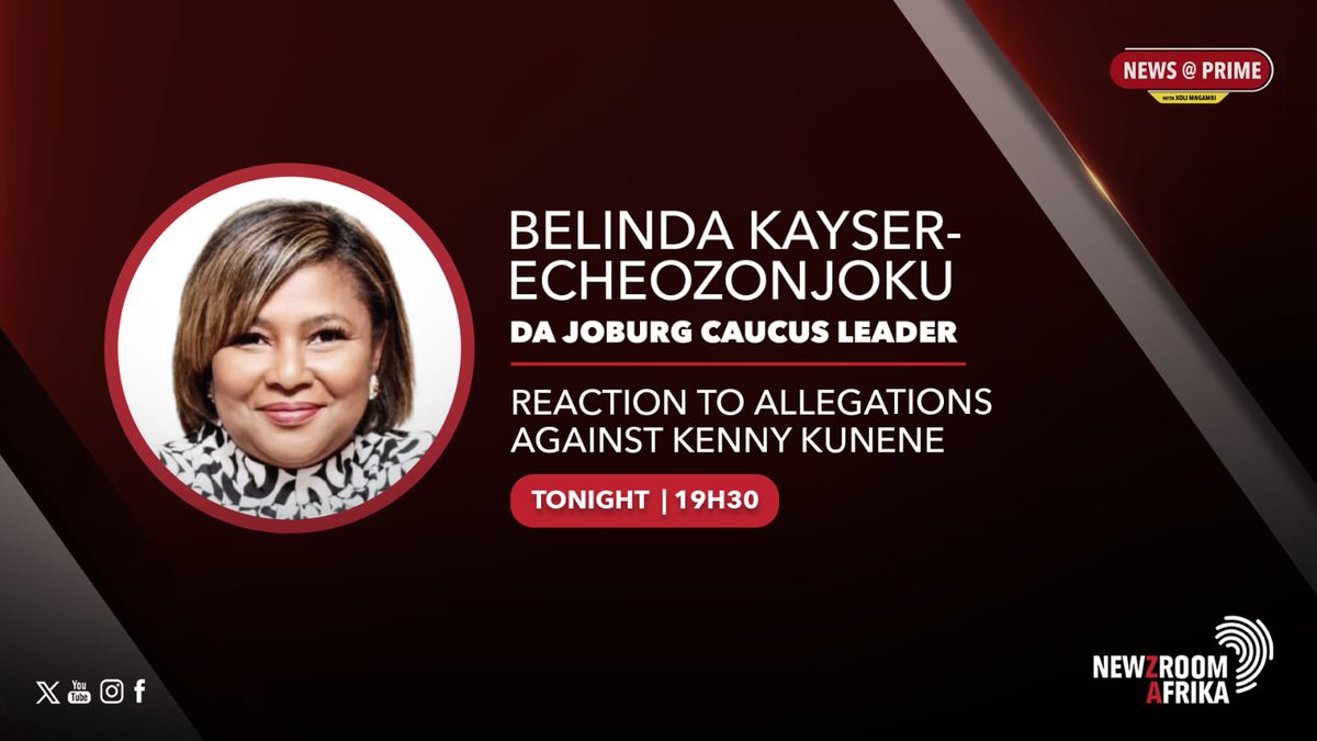 DA_JHB's tweet image. 📺Tune into Newzroom Afrika Channel 405 at 19h30 to catch Cllr Belinda Kayser-Echeozonjoku discussing MMC Kenny Kunene being found at a murder suspect's home.
@Newzroom405
@BelindaE6
#RescueJoburg