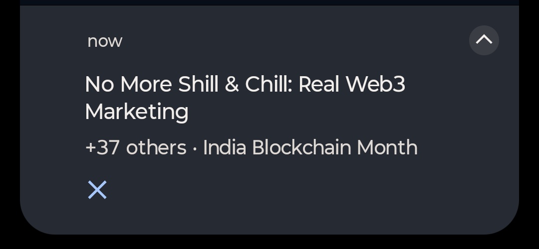 Aditya Kanodia (@0xadityakanodia) on Twitter photo If you have not joined this space by <a href="/INBMOfficial/">India Blockchain Month</a> , you are missing the real web3 marketing experiences
#space #web3 #ethindia #inbm If you have not joined this space by <a href="/INBMOfficial/">India Blockchain Month</a> , you are missing the real web3 marketing experiences
#space #web3 #ethindia #inbm
