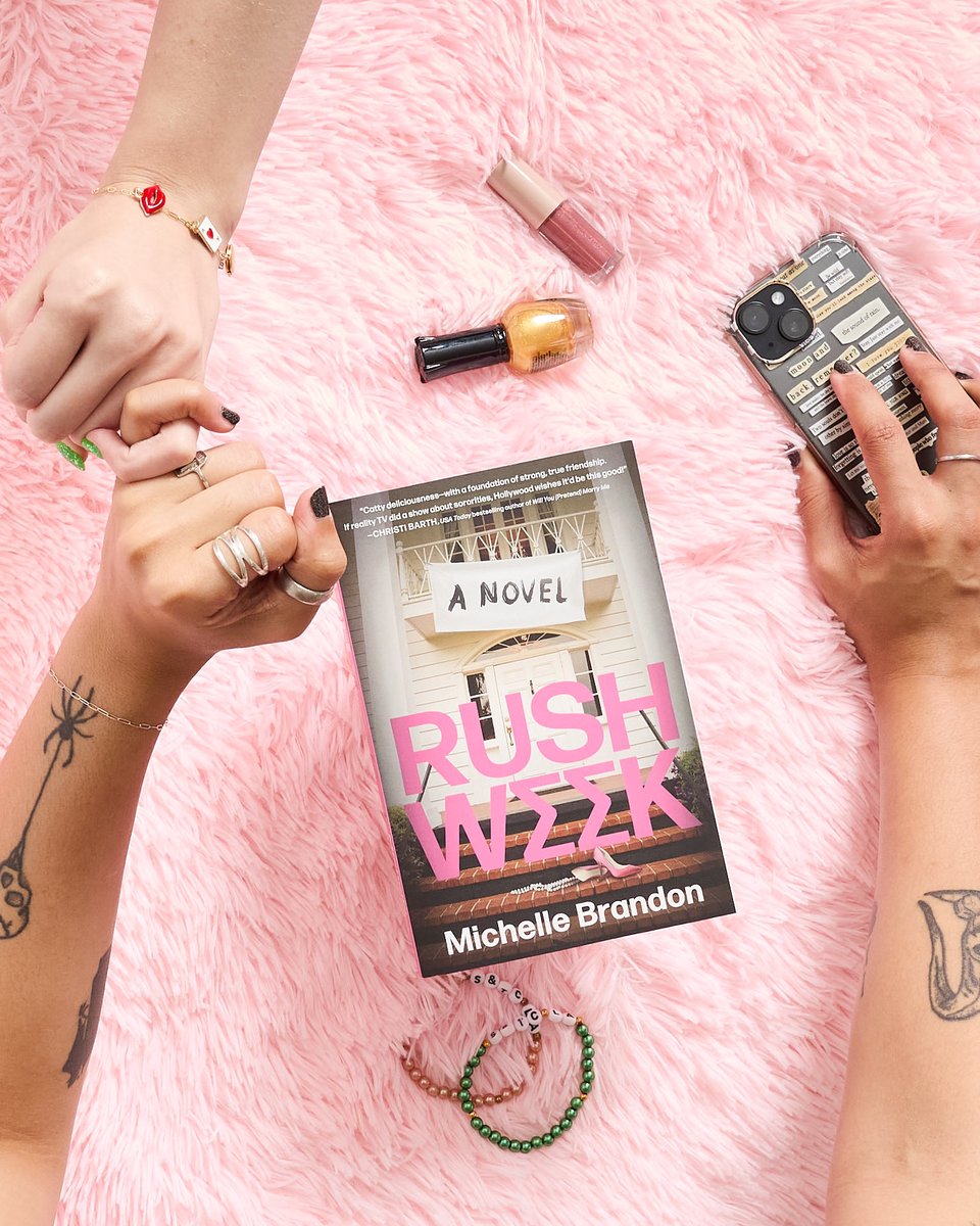 Another wonderful new read on shelves today from a Drexel MFA cohort member!  We're excited to share the new release from @ElizaKnightFiction writing as Michelle Brandon, "Rush Week" - an  irresistible, juicy contemporary novel based on the TikTok phenomenon  #BamaRushTok.
