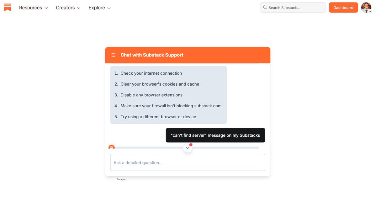 MattLaslo's tweet image. Wow. @SubstackInc went from best, responsive email Support to worthless, unthinking and unhelpful AI b*llsb*t excuse for support overnight.
Substack saving money by screwing over users, subscribes and our sources. 👏
