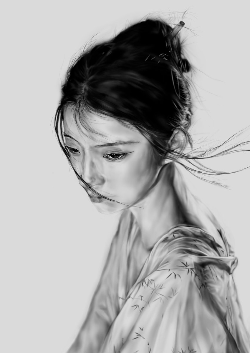 SRG_Lrz's tweet image. Petit portrait
#Pinterest #Chinesemodel #Kimono #Portrait #Digitalart #Greyscale