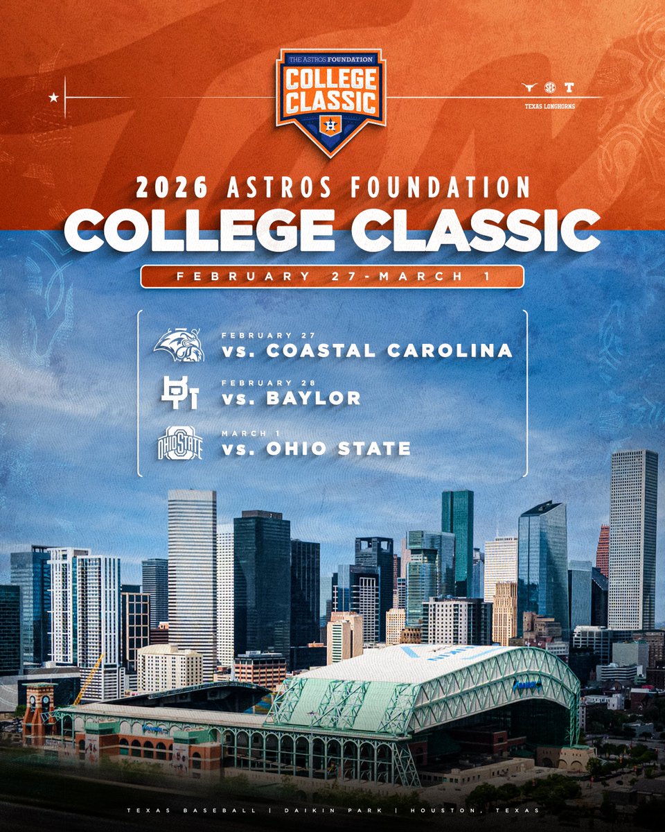 TexasBaseball's tweet image. Houston, we have lift off 馃殌
#HookEm | @DaikinPark | @astros