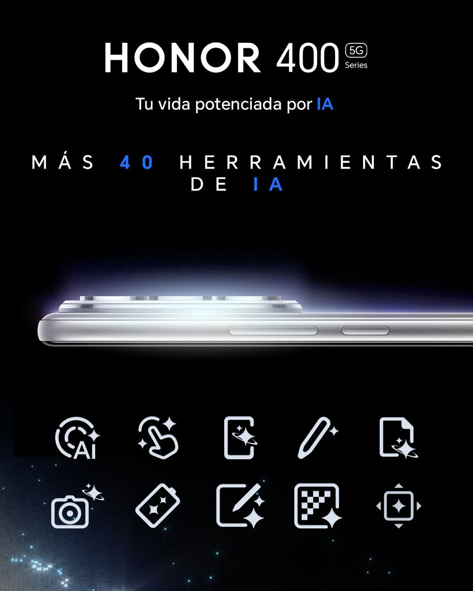 Más de 40 herramientas potenciadas por IA.
Una sola misión: transformar tu creatividad.
29 de julio, ¡ya llega! 📷✨

#TuVidaPotenciadaPorLaIA #HONOR400Series