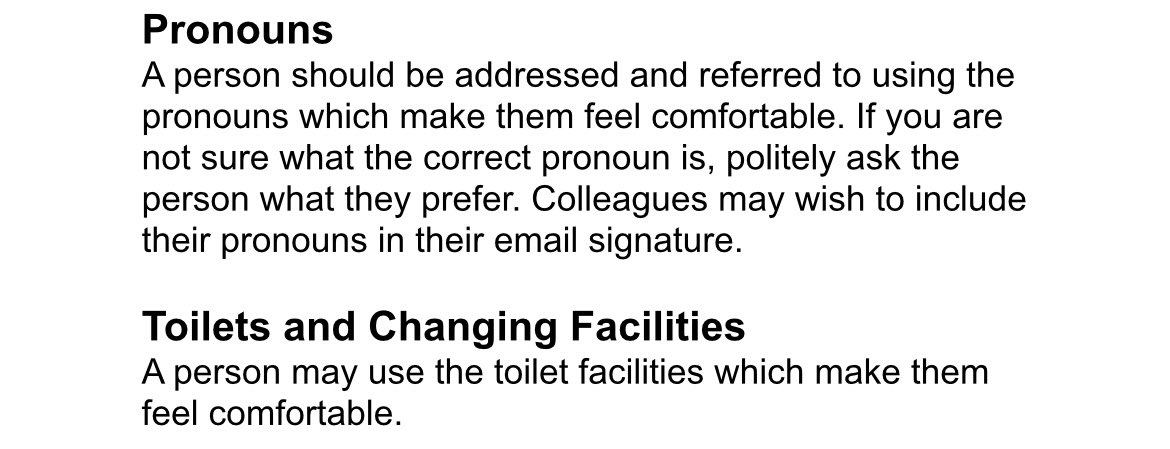 JamesEsses's tweet image. According to the policy of @KirkleesCouncil, staff members can use whichever toilet makes them feel “comfortable”.
So, no longer is a change of ‘gender identity’ even required. Now, a bloke who simply feels more ‘comfortable’ going into the ladies will be permitted.