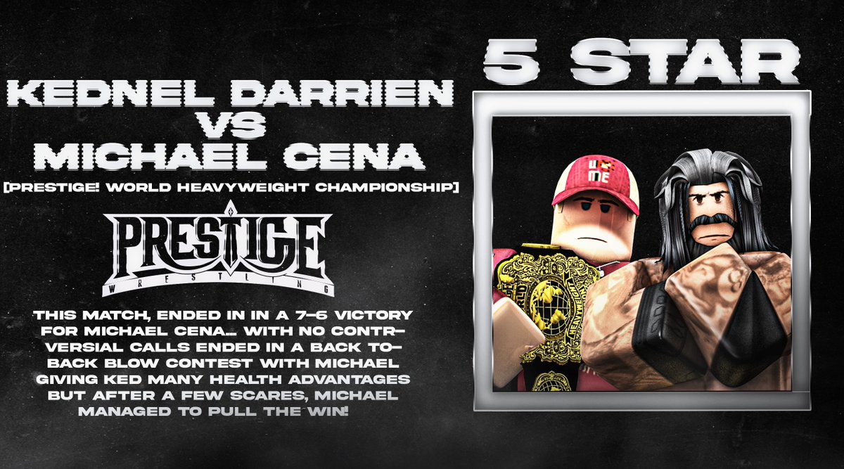 What A Freaking, Match! Undoubtedly The Match Of A Weekend, I've Never Seen A Match Like This IN MY LIFE! Such An Honor These Two Put On A Astonishing Match Like That At The Grandest Stage Of Em' All!

Catch Us Sundays 3PM EST, At PRESTIGE! Ignite