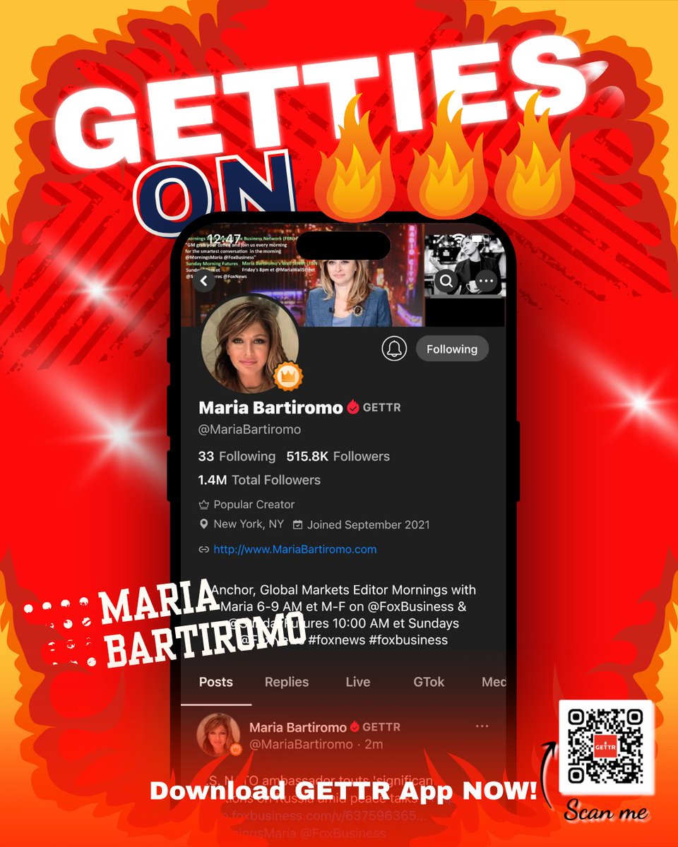 GETTIES on 🔥
From the floor of the New York Stock Exchange to the anchor desk at Fox Business, Maria Bartiromo has redefined what it means to cover markets with clarity, conviction, and charisma. With over three decades of experience, she’s not just a journalist—she’s a pioneer.