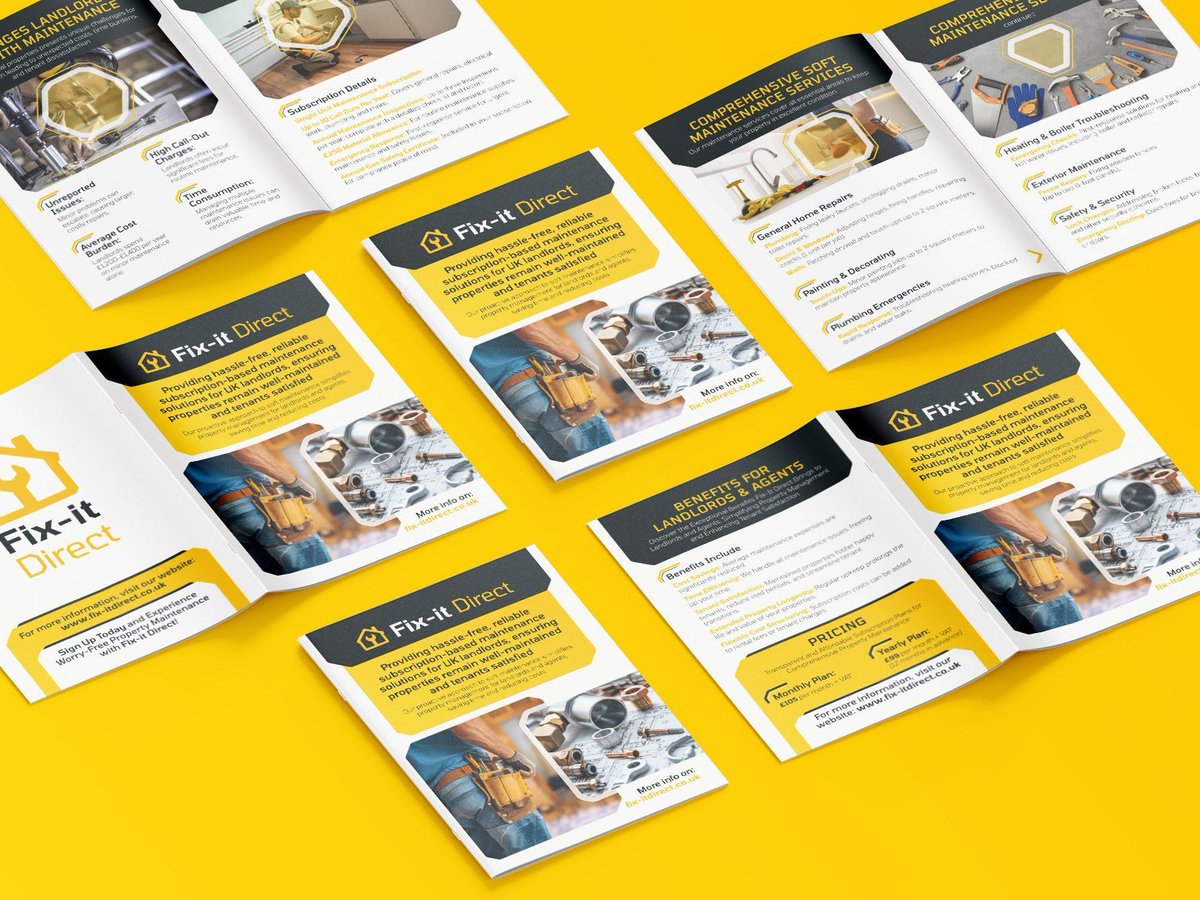 EyetoothDesign's tweet image. Just wrapped up a full rebrand + website for Fix-it Direct 🛠️
A subscription-based property maintenance service now has a bold new look, a clean one-page site, custom icons + printed brochures.

👉 Built to build trust:
bit.ly/4168Rpd 

#WebDesign #BrandIdentity