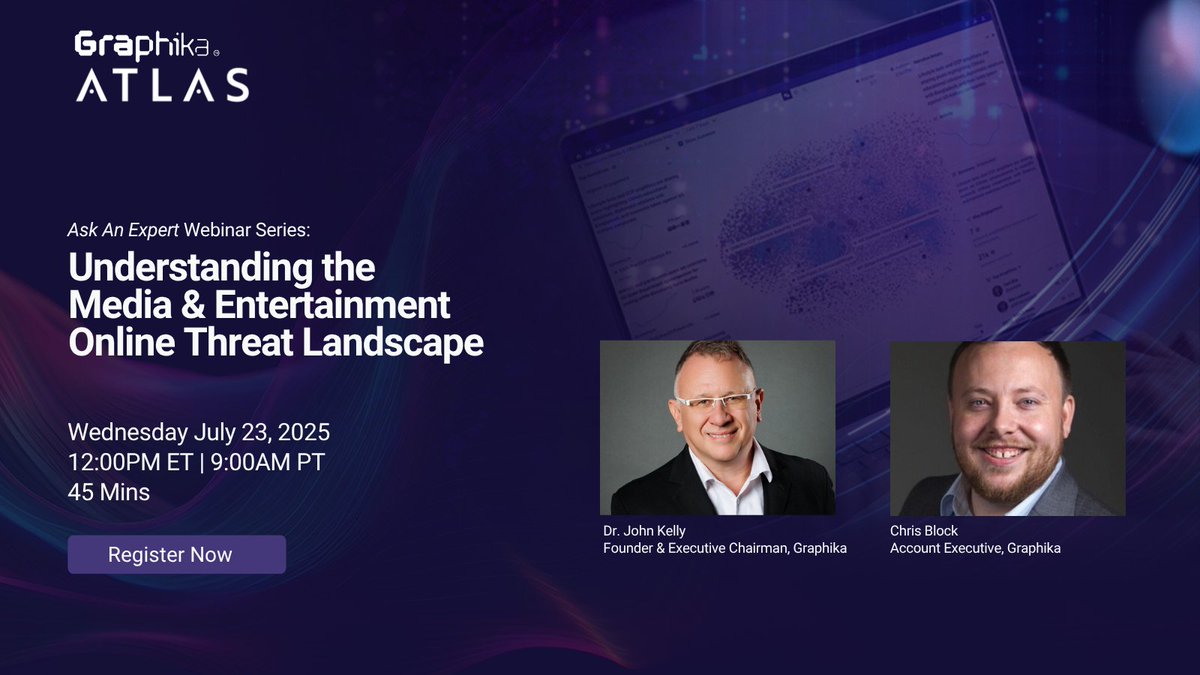 Graphika_NYC's tweet image. 🚨 Last chance to register! 🚨
Join Graphika this Wednesday for a live webinar unpacking how online threats move from the fringe into the mainstream—and what media and entertainment companies can do to stay ahead: launch.graphika.com/understanding-…