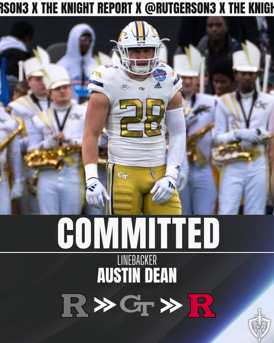 Rutgers Scarlet Knights | The Knight Report (@rutgersrivals) on Twitter photo 🚨NEW TRANSFER🚨
Georgia Tech transfer linebacker Austin Dean (<a href="/adean_18/">Austin Dean</a>) is back with Rutgers Football!
Dean signed with RU as a 2021 recruit, left for GT in 2023 and returns in 2025.
👉 on3.com/sites/the-knig… 🚨NEW TRANSFER🚨
Georgia Tech transfer linebacker Austin Dean (<a href="/adean_18/">Austin Dean</a>) is back with Rutgers Football!
Dean signed with RU as a 2021 recruit, left for GT in 2023 and returns in 2025.
👉 on3.com/sites/the-knig…