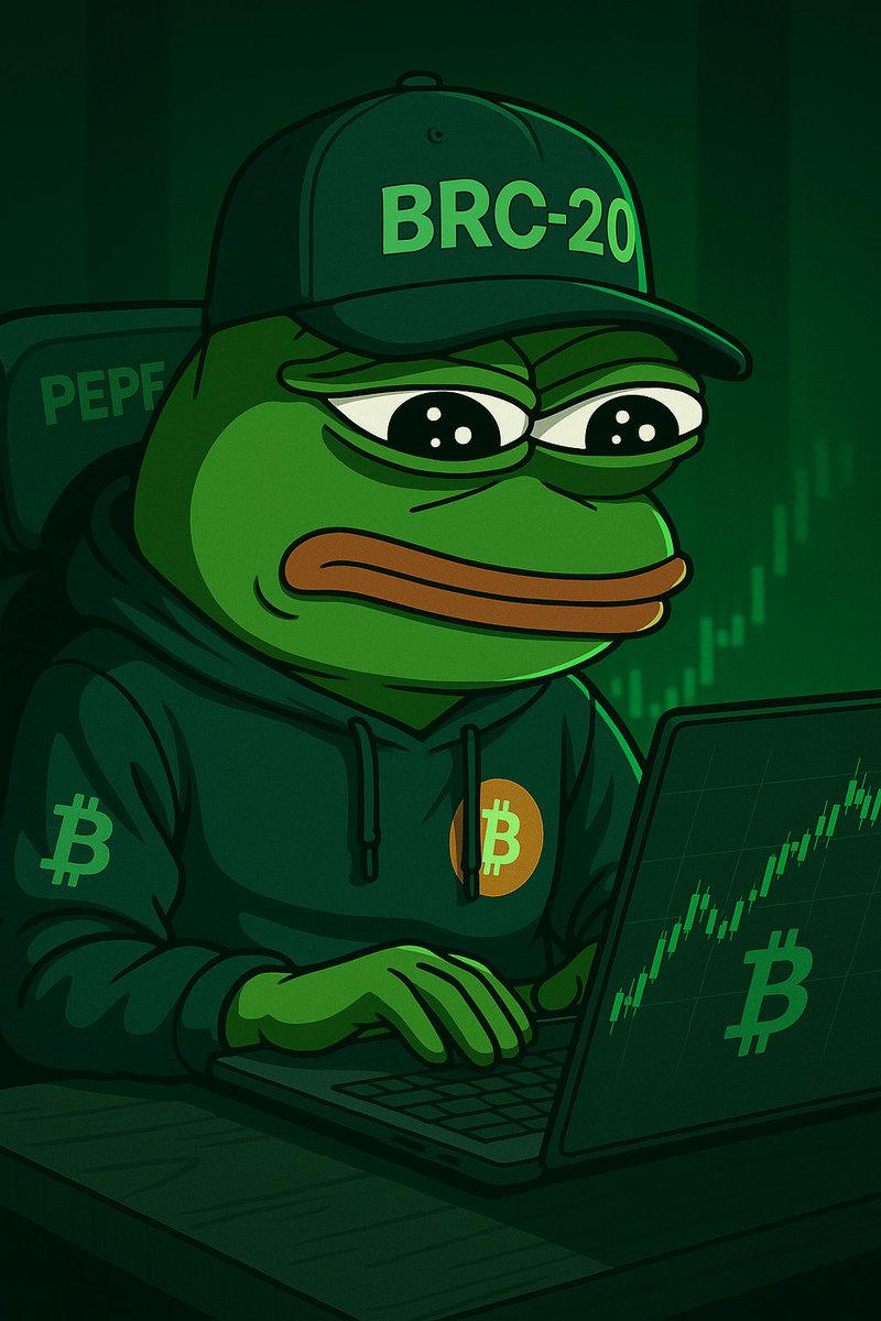 AlynOnBitcoin's tweet image. It takes time, patience, trust, and vision.
But one day... it all makes sense.
Pepe Intern out! 🧡📈
#btc #pepe #brc20