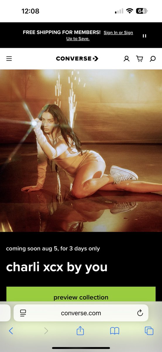 lipglossgrinss's tweet image. the charli converse collection will only be available for THREE DAYS?