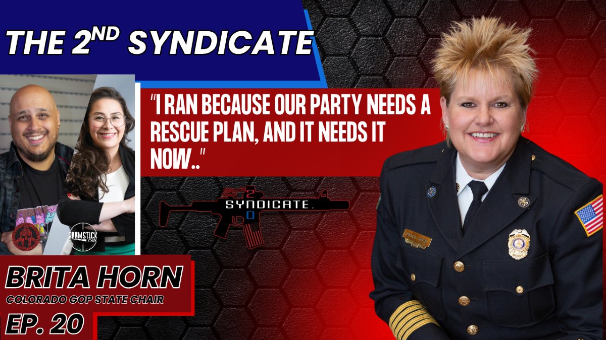 the2ndSyndicate's tweet image. 📷 The 2nd Syndicate, Where the 2nd is first!📷
Episode 20 coming in hot this Wednesday!!!🔥
Brought to you by our sponsor @SpartanDefense
This week we have Brita Horn, your new Colorado GOP State Chair. Brita reaches out into many different branches of her life with her…