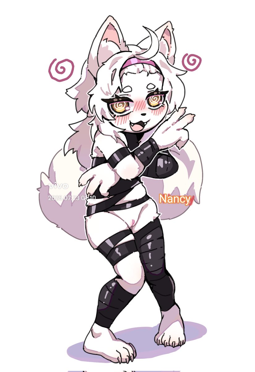 在海面五角星平台跳舞的神秘犬娘(？)
🖌️:<a href="/MTGF227/">小李俊</a>
#furry #nsfw #furrygirl