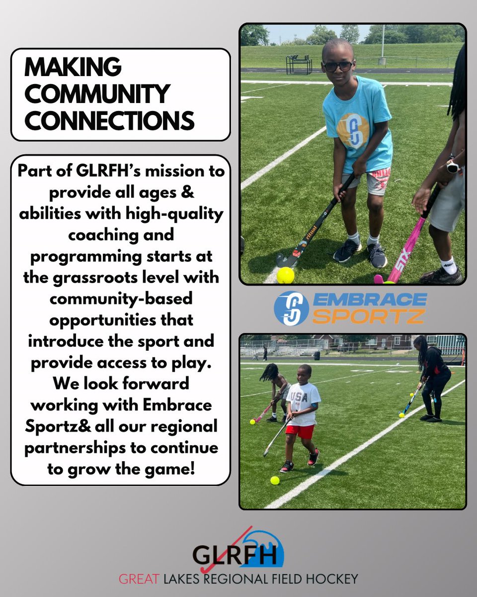 Great Lakes Regional Field Hockey (@greatlakesrfh) on Twitter photo Four 2-hour 🏑 sessions introduced the game to a community of 1st-9th grade girls & boys! Thanks for having us @embrace_sportz ! And thanks <a href="/goodsportsinc/">Good Sports</a> for equipment support to make intro clinics like these possible! #glrfh #glrfh_mi #playforall <a href="/cfsem/">Community Foundation for Southeast Michigan</a> Four 2-hour 🏑 sessions introduced the game to a community of 1st-9th grade girls & boys! Thanks for having us @embrace_sportz ! And thanks <a href="/goodsportsinc/">Good Sports</a> for equipment support to make intro clinics like these possible! #glrfh #glrfh_mi #playforall <a href="/cfsem/">Community Foundation for Southeast Michigan</a>