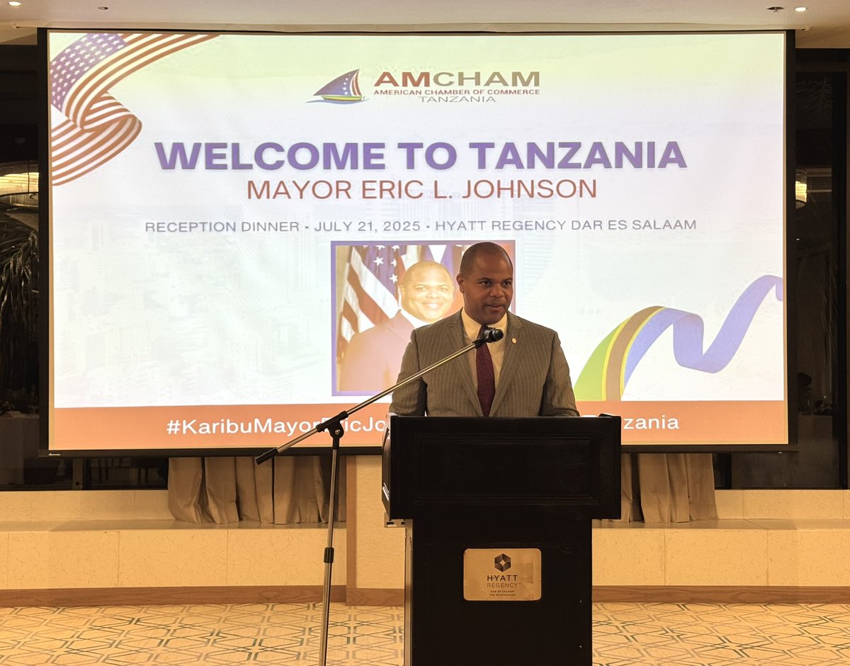 Johnson4Dallas's tweet image. Thank you to the American Chamber of Commerce Tanzania (@AmChamTZ) for your warm hospitality and for supporting our mission to build strong economic ties between Tanzania and Dallas. Asante sana! 🇺🇸🇹🇿