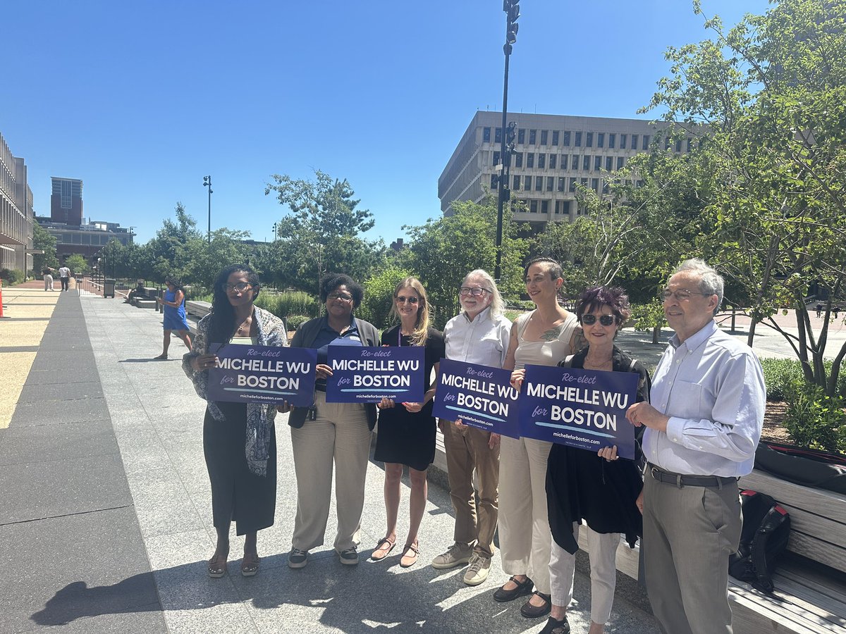 JonathanCohn's tweet image. Swung by a press conference of community leaders calling for Josh Kraft to release his tax returns. #bospoli