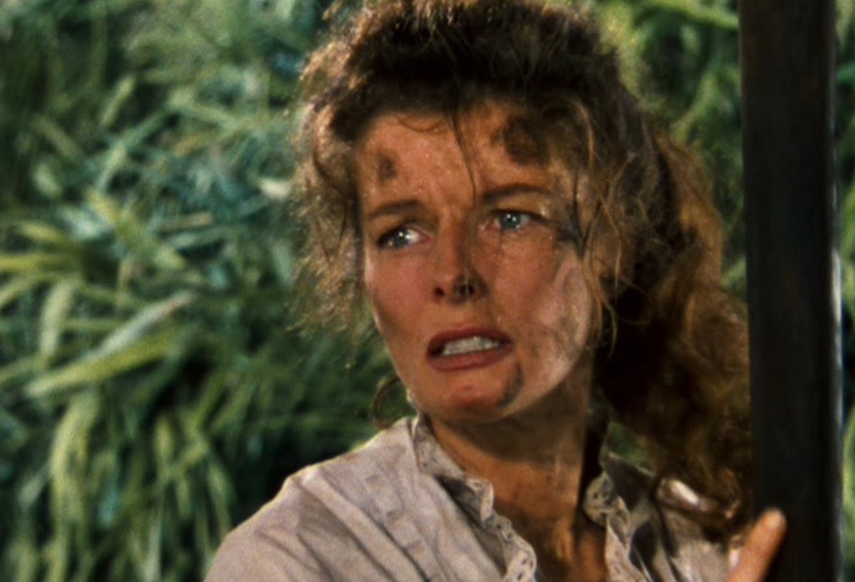 mrbrianrowe's tweet image. One of Katharine Hepburn’s very best Oscar nominations is for The African Queen
