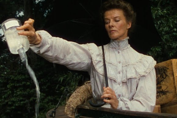 mrbrianrowe's tweet image. One of Katharine Hepburn’s very best Oscar nominations is for The African Queen