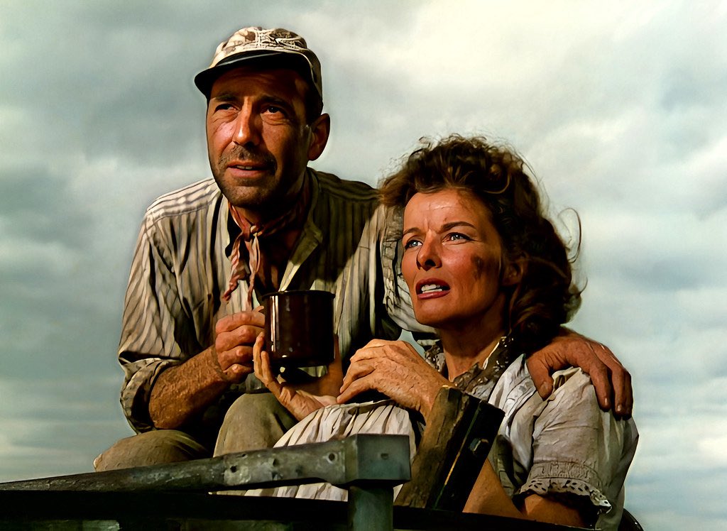 mrbrianrowe's tweet image. One of Katharine Hepburn’s very best Oscar nominations is for The African Queen
