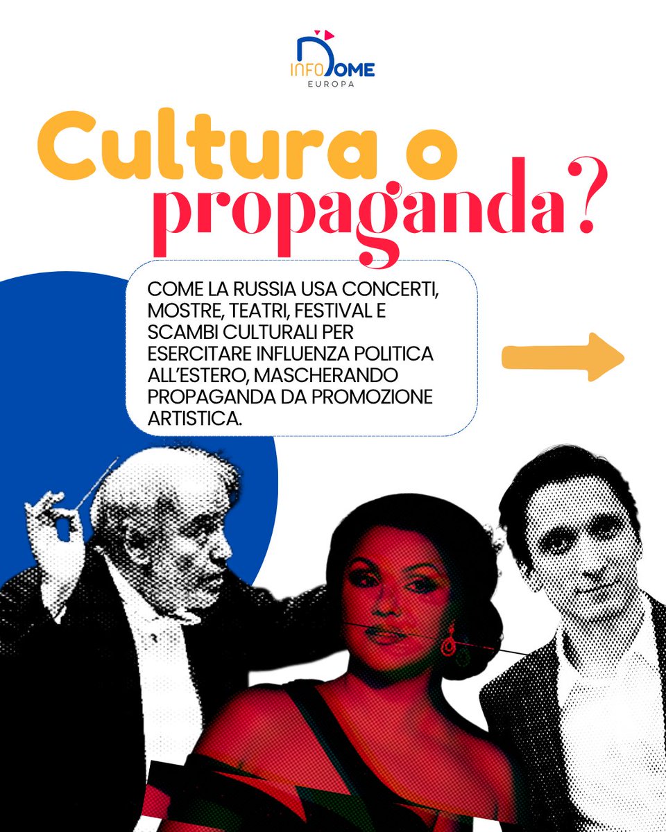 Gyruum's tweet image. La cultura non può nascondere i crimini di un regime sanguinario, impariamo a riconoscere la propaganda ovunque essa si nasconda. Ho creato per Infodome Europa alcune infografiche che vi invito a leggere e condividere.