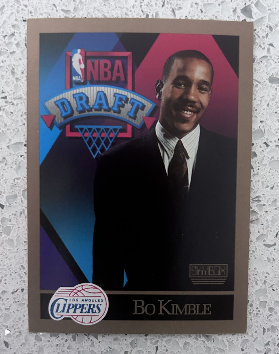 Ohiohshoops's tweet image. Bo Kimble 1990 Skybox RC valued at…10 cents!
Put some respect on this man’s name…35 ppg his year at Loyola Marymount coupled with that magical run to the Elite 8 and the left-handed FT in honor of the late Hank Gathers.